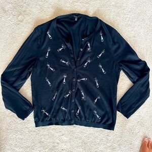 Talbots festive cardigan